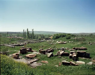 View of the ruins of the site