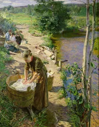 Washing by the River, Sandvika