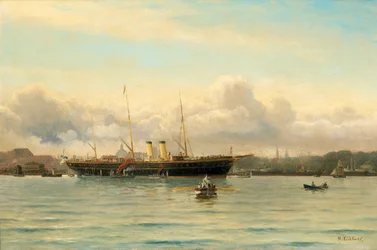 Imperial Yacht Polestar in Copenhagen Harbour
