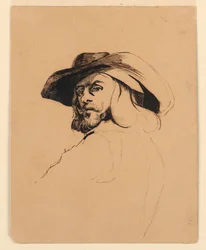 Head of a Man in the Style of Frans Hals