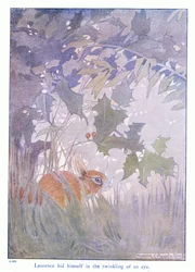 Laurence hid himself in the twinkling of an eye, illustration from 