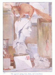 The squirrel sprang here, there and everywhere (illustration from 