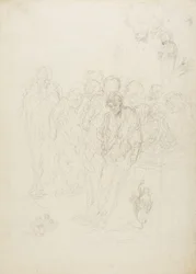 A Group of Men, and Other Sketches, 1857