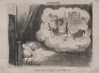 Actualities (No. 238): Dreaming that she had won many bars of gold