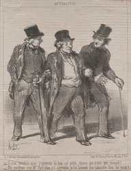 Actualities (No. 7): It seems to me that I notice a little dog there that is not muzzled!...Think nothing of it, Mr. Rohichon; if it approaches, I will throw my snuffbox in its eyes!