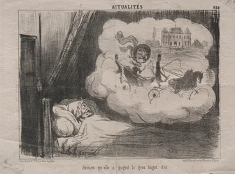 Actualities No. 238: Dreaming that she had won many bars of gold, 1851