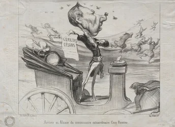 The Arrival in Alsace of the Extraordinary Commissioner, Coco Romieu, 1850
