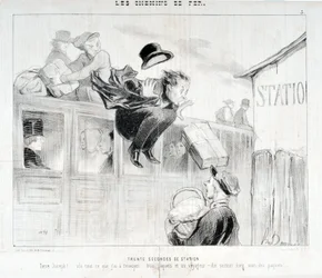Artwork by Honore Daumier. Series 