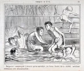 Artwork by Honore Daumier (1808-1879) Charivari dates from 1858: Serie CRUQUIS D