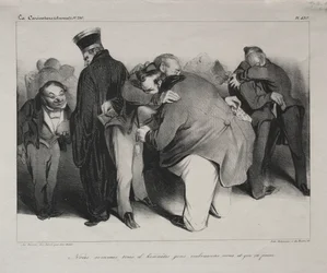 Caricature, Plate 439: We Are All Honest Men, So Let Us Embrace and Be Done with It