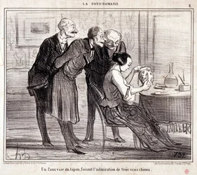 Cartoon About Art Collectors. Series 