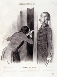 Cartoon about the couple. Series 