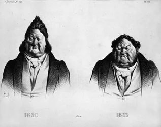 Cartoon of Louis Philippe I (1773 - 1850) by Daumier (1808 - 1879) - in 