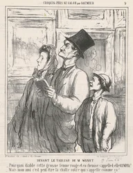 In Front of the Painting by Mr. Manet