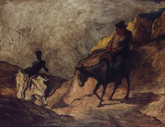 Don Quixote and Sancho Panza, 1866-1867