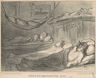 The Interior of an Overly Furnished Apartment