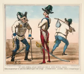 The Old General Giulay Replaced by the Young General Schlick