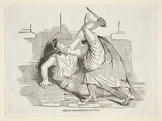 Nero Murdering His Mother, from Charivari, 9 April 1834