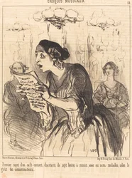 First Subject of a Singing Café-Concert...