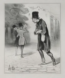 The Bohemians of Paris, Plate 4: The Collector of Cigar Stubs
