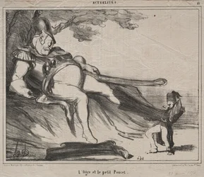 The Cossacks for laughter plate 61: The ogre and his little Tom Thumb, 1854