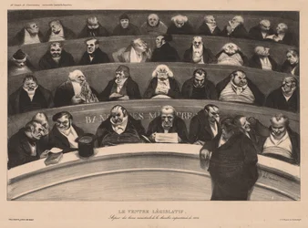 The Monthly Association (plate 18): The Legislative Belly