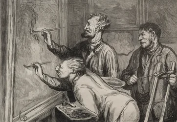 The Painters: The Last Stroke of the Brush, Exposition of 1868