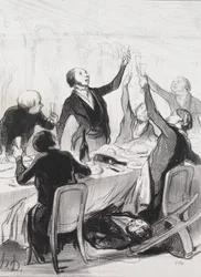 The Philanthropists of the Day, plate 8: A 43rd Toast to the Temperance Society, 1844