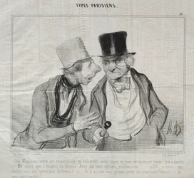 Types Parisiens, Plate 26: Yes, Sir, Your Respectable Air Encourages Me