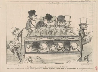 View... and elevation of... boulevard omnibuses...