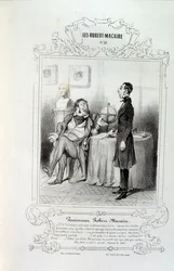 Illustrations about Ideas and Legends Philipon under the Title Les Cent and Robert Macaire