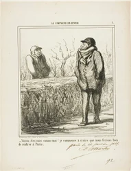 Hello, neighbour, are you like me? I start to believe we would do well returning to Paris, plate 1 from La Campagne En Hiver
