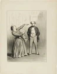 Husbands are really not what a vain people likes to believe!, plate 3 from Les Divorceuses