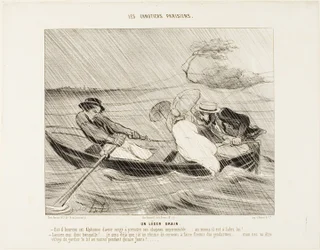 A Light Squall, plate 8 from The Parisian Boaters