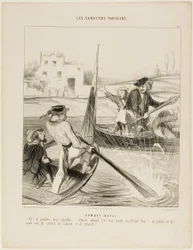 A Naval Combat. "- So, you insulted my flag!.... just you wait, just wait till I