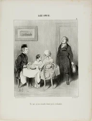 A friend is a crocodile produced by civilization, plate 6 from The Friends