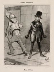 Black and white, plate 23 from Parisian Emotions