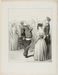 Rifolard Opens the Ball, Plate 5 from The Banqueters