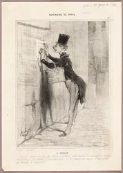 The Poster Man, plate 17 from Bohemians of Paris