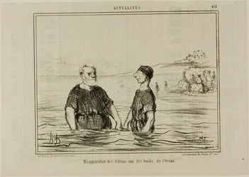 The Reappearance of the Tritons of the Sea, plate 412 from Actualités