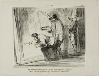 The Week Before The Opening Of The Art Exhibition. Chorus: courage, let