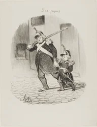 The Day of the Great Parade, Plate 6 from Les Papas