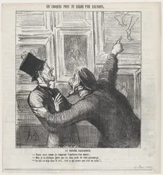 A Fantastic Painter, from “A Sketch from the Salon,” published in Le Charivari, May 11, 1865