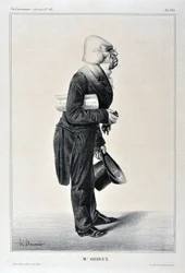 Artwork by Honore Daumier (1808-1879). Charivari dates from 1833: Serie Celebrites de la Caricature M. Odieux MUSEE DES BEAUX ARTS - PALAIS LONGCHAMP, MARSEILLE