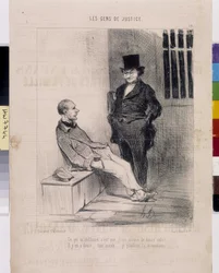 Artwork by Honore Daumier. Series 