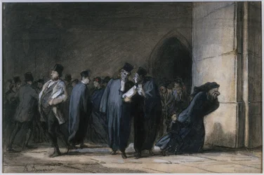 At the Palace of Justice