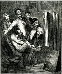 Critics in Front of a Painting