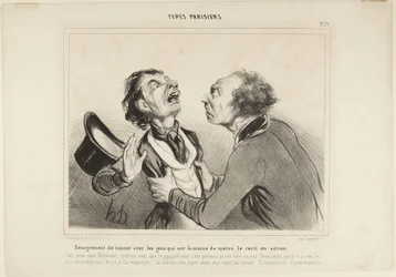 The Inconvenience of Talking with People ..., number 29 from the series Parisian Types