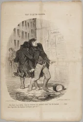 “Say, my old friend, all the men who pass by seem to be turning toward me ...”, number 66 from the series Tout ce qu
