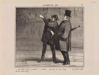 Do You See It, the Comet? (The Comet of 1857, Plate 5)